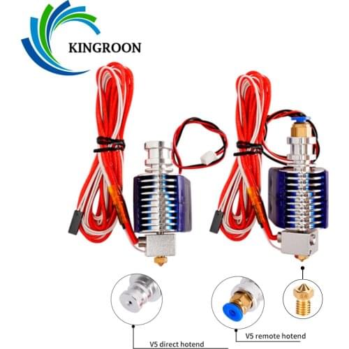 12V 24V E3D V5 V6 Hotend 3D Printer J-head Bowden Extruder 0.4mm Nozzle for 1.75 3mm Filament Remote Direct Distance Print Head