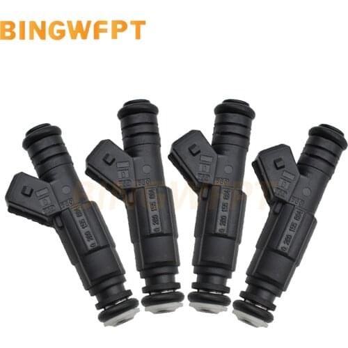 4PCS 0280155884 FOR ROVER GROUP MGZR 1.4,1.8 01 to 05 Petrol Fuel Injector Nozzle Valve