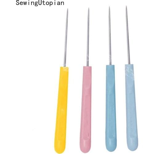 4PCS Leather Sewing Awl Tools Shoes Bags DIY Handmade Leather Craft Stitching Sewing Accessories Steel Stitcher Cone Needles
