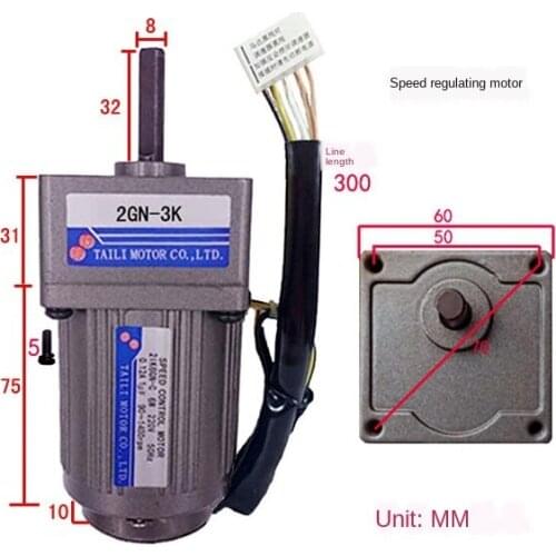 6W speed motor / 220V AC motor with a gear reducer gear motor 2GN-15K