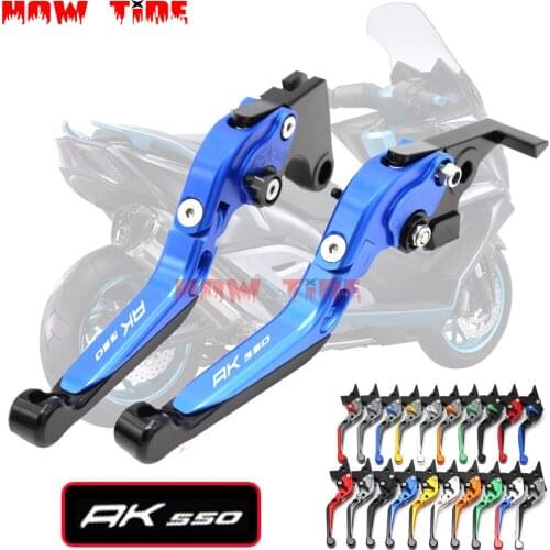 20 Color CNC Motorcycle CNC Aluminum Folding Extendable Brake Clutch Levers Fits For KYMCO AK550 AK 550 2017-2018