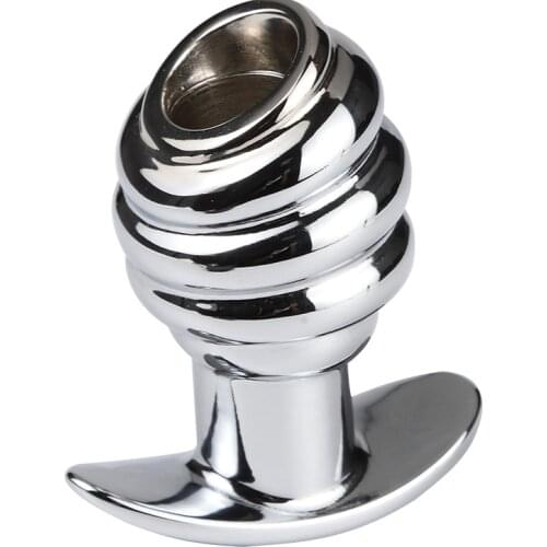 Ass Anal Plug Butt Buttplug Hollow Sex Toys Metal Stimulation Dilator Prostate Massager For Women Men Outdoor Wearable Erotic