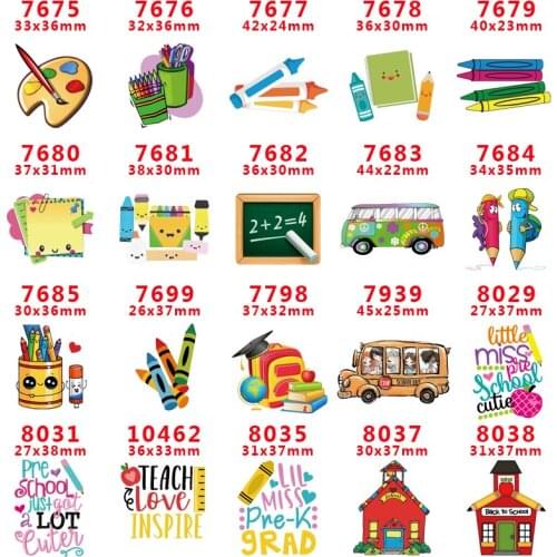 Free shipping 30 pcs planar resin ribbon back to school resin pr7675