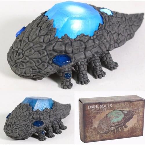Crystal Lizard Statue Light-up Dark Souls Figure Model Toy with LED Light