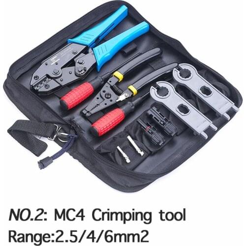 Solar Module Connect Spanner Crimping Tool for PV Cable 2.5/4/6mm Solar Panel Connector Male Female 30A 1000V