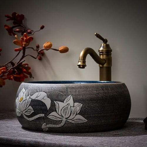 China Procelain wash basin sink ceramic art sinks Countertop wash basin ceramic bathroom sinks porcelain wash basin