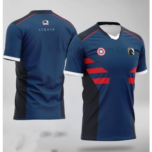2020 LOL LCS North American Division TeamLiquid Team Shirt DOTA CSGO E-sports Oversized T-shirt Mens T-shirt TL Team Uniform
