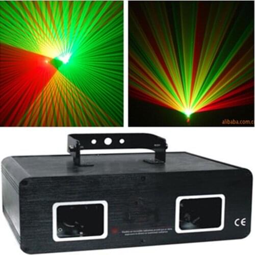 Double Head Red Green Laser Stage Lighting KTV Flash Bar Laser Wedding Performance Stereo Laser Lights