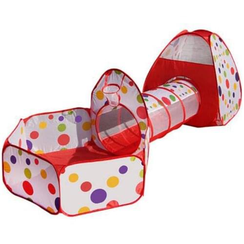 Baby Playpen 3 In 1 Kids Tent Pipeline Crawling Huge Game Play House Ball Pool Outdoor Indoor Baby Playpen Baby Play Fence