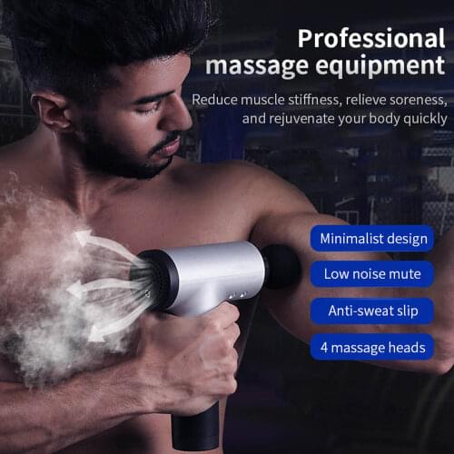 Fascia Muscle Massage High Speed Vibration Body Massager Fascia Gun After Fitness Decompose Lactic Acid Relief Pain Relax Body