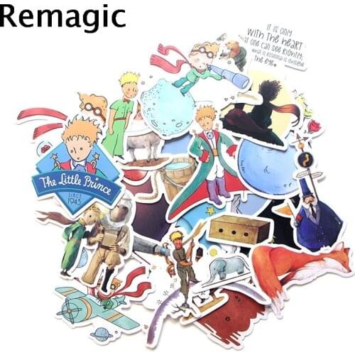 23pcs Le Petit Prince Cartoon scrapbooking Stickers packs Waterproof Skateboard Suitcase Guitar Graffiti decals pasters Kid Toy