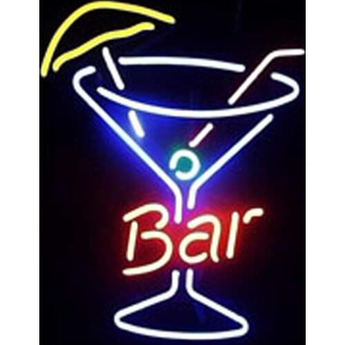 Neon Sign Beer Bar Cup Neon light Neon Wall Sign Cocktail Advertise Hotel Advertise Lamp Recreational Handmade Real glass TUBE