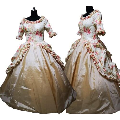 2020 New victorian Halloween Cosplay dress Colonial Georgian Renaissance Gothic Historical dress D-592