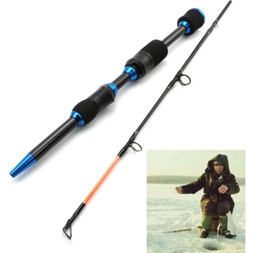 NEW winter On ice fishing rod 65cm 75g carbon Heavy ultrashort Spinning Rod Travel Fishing Tackle