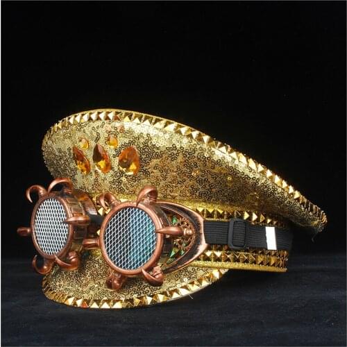 Authentic Men Women Police Hat With Metal Classes Performance Military Hat Captain Hat Adult Hat 3 Size