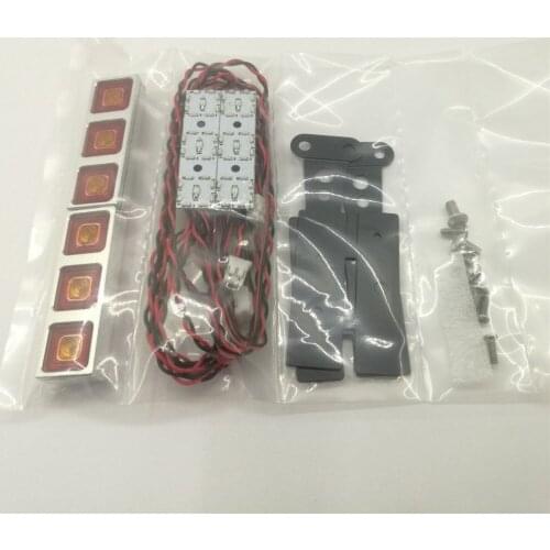 Durable Taillight Metal LED Tail Light Trailer DIY Modified Car Taillight for Tamiya Man 620 1851 3363 56352 RC Car Accessories