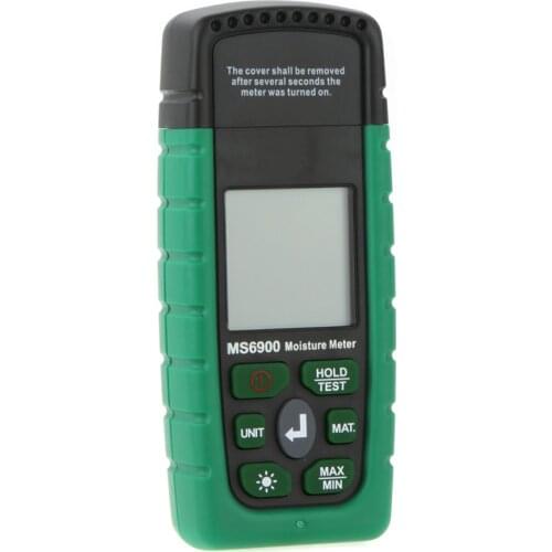 Professional Higrometre MS6900 Mini Digital Moisture Meter Wood Lumber Concrete Building Humidity Tester with LCD Display