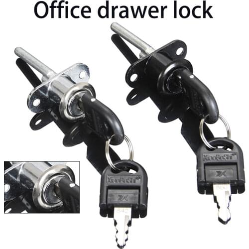 16/19mm Zinc Alloy Cabinet Mailbox Drawer Cupboard Office Computer Desk Pedestal Locker Cam Lock with 2 Keys