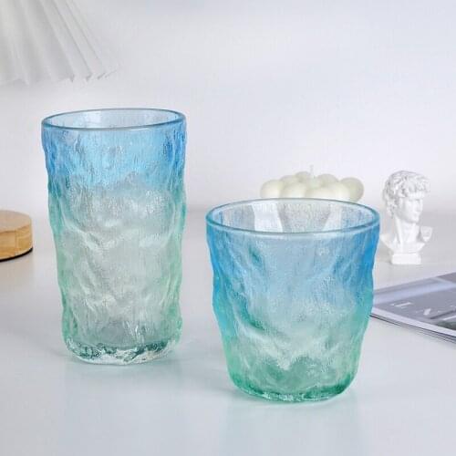 Nordic ins simple glacier pattern glass home net red water cup coffee cup beer glass whiskey glass glass bottle kitchen items