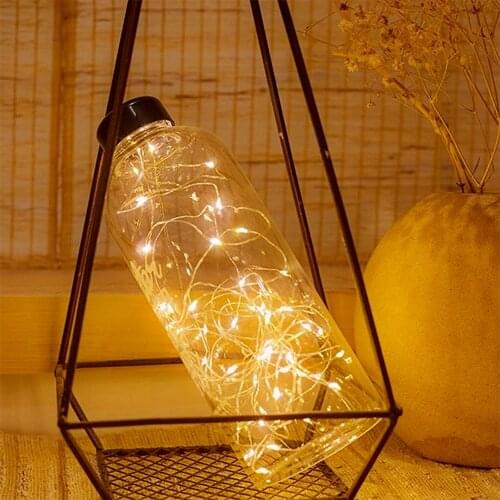 New Fairy Lights Copper Wire LED String Lights Battery Powered Christmas Garland Indoor Home Bedroom Wedding New Year Decoration