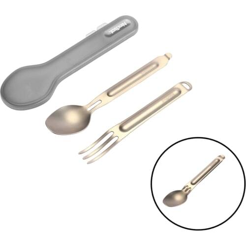NexTool Fork Spoon Outdoor Pure Titanium Portable Tableware 2-in-1 Detachable Outdoor Sports Healthy Convenient