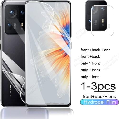 Front back hydrogel film xiomi Mix 4 2021 phone screen protector for Xiaomi Mix 4 mi x4 mix 4mix4 6.67'' protect film glass