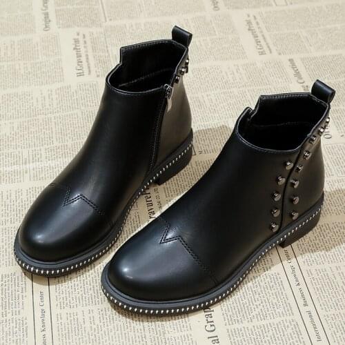 Women Platform Middle Tube Boots Womens Fashion Casual Street Style Winter Black Shoes 2020 Winter Boots For U11-83