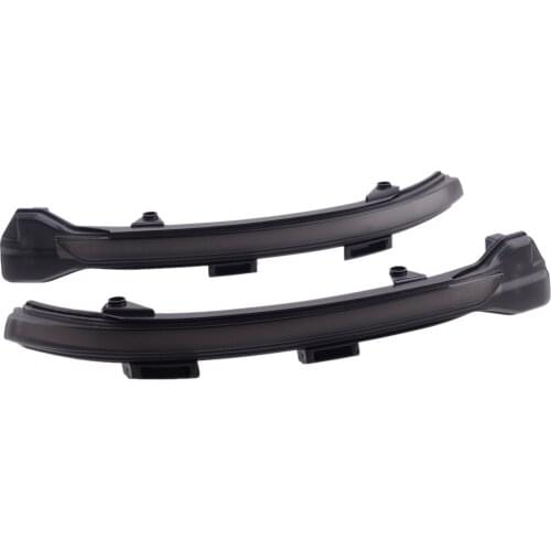 1 Pair Left & Right Smoked LED Dynamic Turn Signal Light Side Mirror Indicator Car Fit for VW Golf 7 & 7.5 Touran Jetta MK7