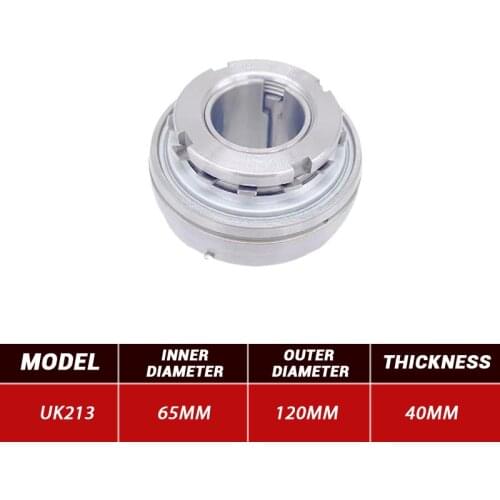 3pcs Outer Wire Bearing UK213 Mental Pillow Block Bearing UK213 60mm*120mm*40mm Steel Bearings High Quality