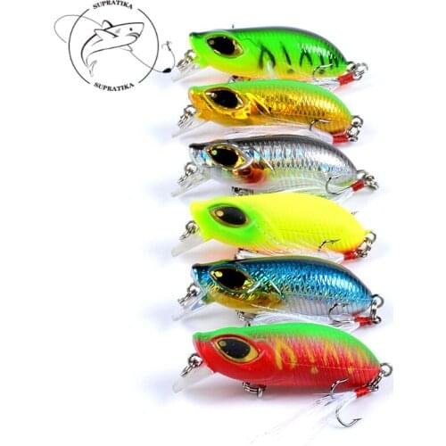 7.3G/58MM Artificial Minnow Wobbler Freshwater Plastic Fishing Bait Diving Depth0.3-1.5M Anti-Corrosion Fishing Lure Hard Bait