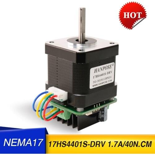 17hs4401S two-phase four wire stepping motor, 1.5A micro post driver stepping motor integration for mini cnc 3D printer