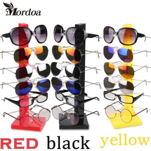 Hot Selling 6 Layers Shape Display Stand for Glasses Sunglass Display Holder 3D Glasses Display Frame Plastic and Metal Holde