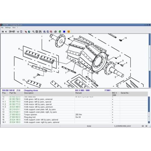 Krone Spare parts catalog for agriculture 2013