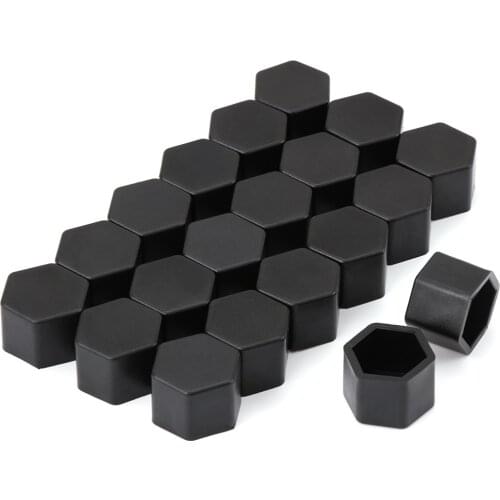 Hot Silicone Car Wheel Hub up Screw Nut Decoration Cap Cover Black Car Styling Protective Bolt 20pcs Car Modified accessories