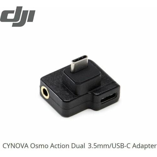 In Stock CYNOVA Osmo Action Dual 3.5mm USB-C Mic Adapter for DJI Osmo Action
