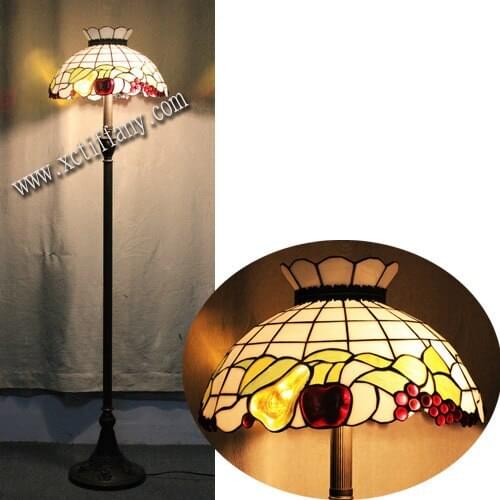 Fashion Lampadaire Multicolour Glass grape Floor Lamp Stained Glass Lamp for Bedroom E27 110-240V