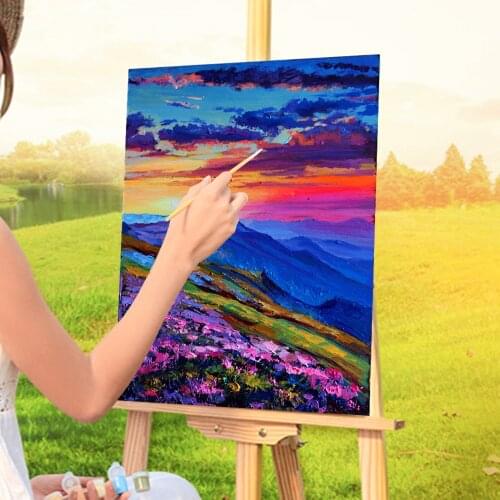 Landscape Evening Montenegro Coloring By Numbers Painting Package Acrylic Paints 50*70 Canvas Painting Handicraft