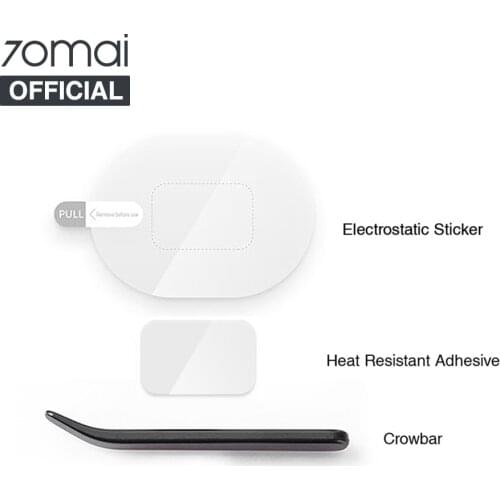 Original Tools pack for 70mai Car DVR Electrostatic Sticker for 70mai Dash Cam Heat Resistant Adhesive Crowbar