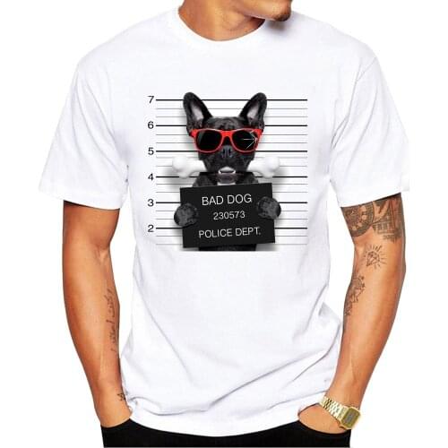 New 2020 Summer Camisetas Hombre Fashion Tghirt French Bulldog Design T Shirt Mens High Quality Dog Tops Hipster Tees