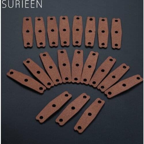 20 Pcs Hunting Microfiber Leather Slingshot Pouches Pouch For Outdoor Shooting Catapults Sling Shots Bow Replacements 55*15*11mm