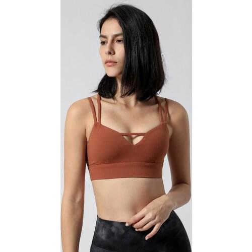 Sexy Fitness Bra Tights Sports Crop Top For Women Gym Bralette Corset Haut Femme Push Up Cross Beautiful Back To Gather Skims