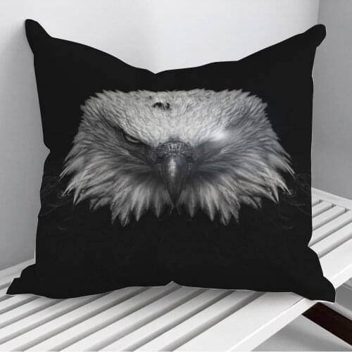 Angry eagle poster Throw Pillows Cushion Cover On Sofa Home Decor 45*45cm 40*40cm Gift Pillowcase Cojines Dropshipping