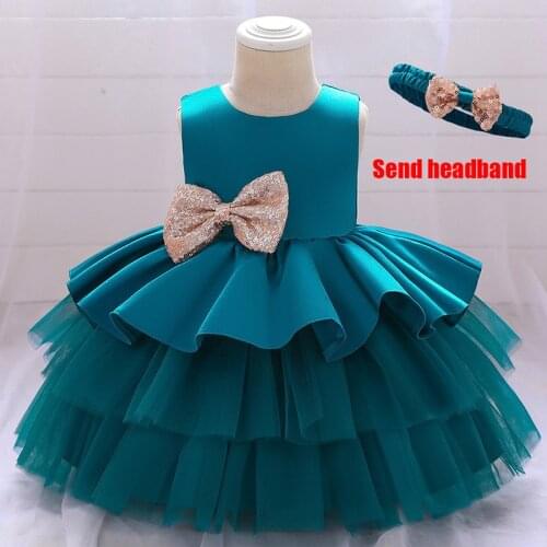 Flower Girl Dresses For Party Wedding Baby Girls 1st Years Birthday Outfit Cotton Linging Children Girls First Communion Dresses