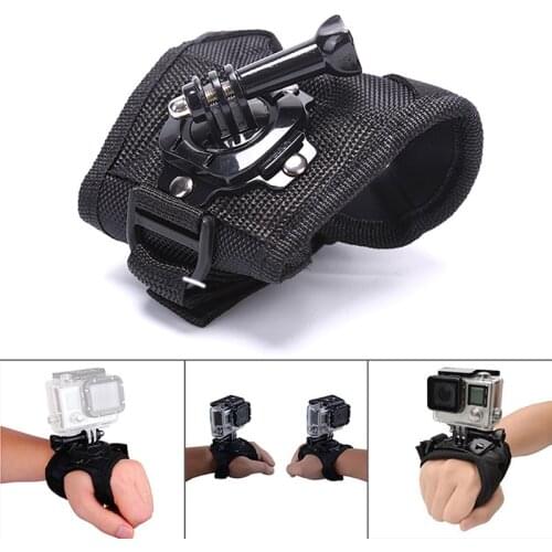 360 Degrees Wrist Band Arm Strap Belt Tripod Mount for GoPro Hero 8/7/6/5/4/3+/2 Camera Fist Adapter Band for Go Pro Accessories