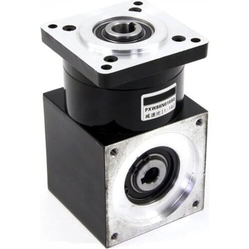 NEMA 23 stepper motor right angle gearbox 60 servo motor planetary reducer with output bore