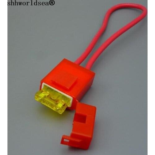 Shhworldsea Free Shipping 10pcs/lot ceramic medium Auto blade fuse holder and car fuse socket for mid fuse