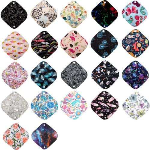 [Sigzagor] 10 Extra Small XS Panty Liners 7inch Reusable Washable Bamboo CHARCOAL Menstrual Sanitary Mama Cloth Pads,13 Designs