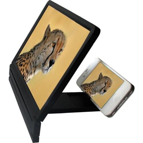 Foldable Portable Mobile Phone Screen Magnifier HD Expander Stand Holder For SmartPhone