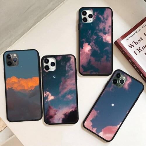 Sweet sky pink Cloud Great art printing aesthetic Phone Case for iPhone 11 12 mini pro XS MAX 8 7 6 6S Plus X 5S SE 2020 XR