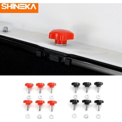 SHINEKA Universal Hard Top Quick Removal Fastener Thumb Screw and Nut Kit for Jeep Wrangler 2007-2017